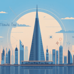 Illustration prestige Almas Tower Dubaï