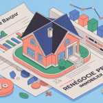 arguments pour renégocier son prêt immobilier, illustration maison et documents bancaires