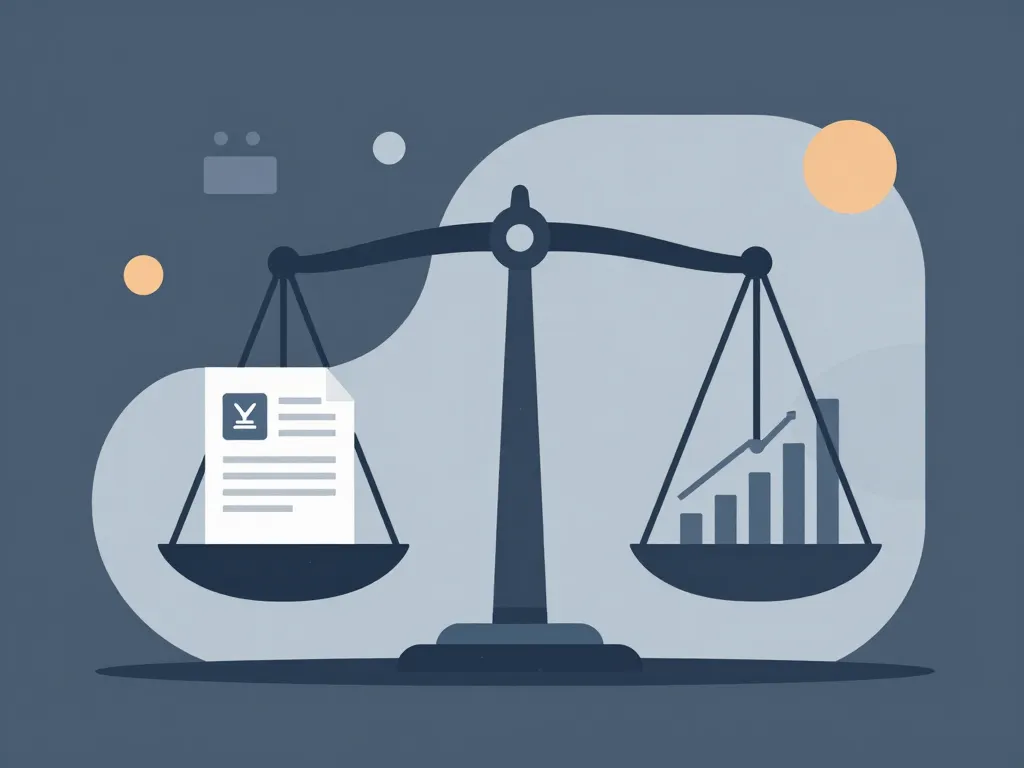 illustration cadre légal augmentation du loyer commercial balance graphique