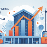 illustration vectorielle augmentation du loyer commercial immeuble flèches cadenas