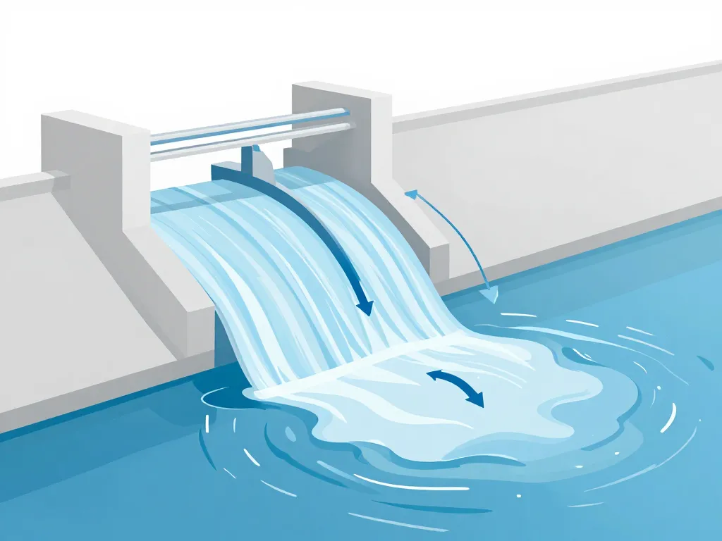 Schéma du barrage de Villerest régulation crues Loire