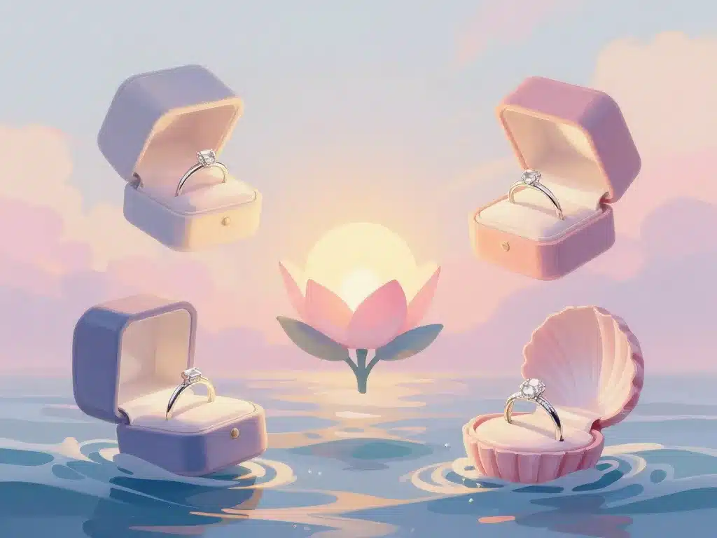styles boite bague fiancaille symbolique et design