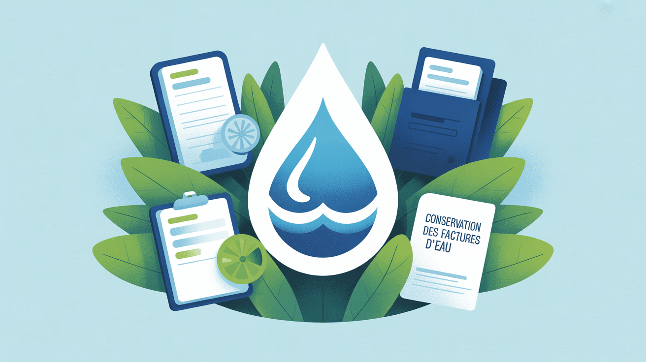 combien de temps garder les factures d'eau illustration gestion