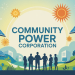 community power corporation illustration transition énergétique panneaux solaires