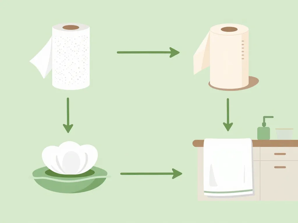 dans quelle poubelle jeter le sopalin et alternatives réutilisables