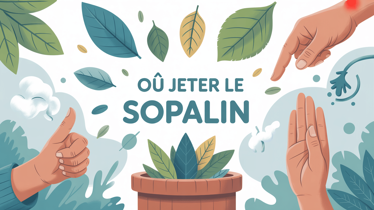 dans quelle poubelle jeter le sopalin, image explicative du tri en France