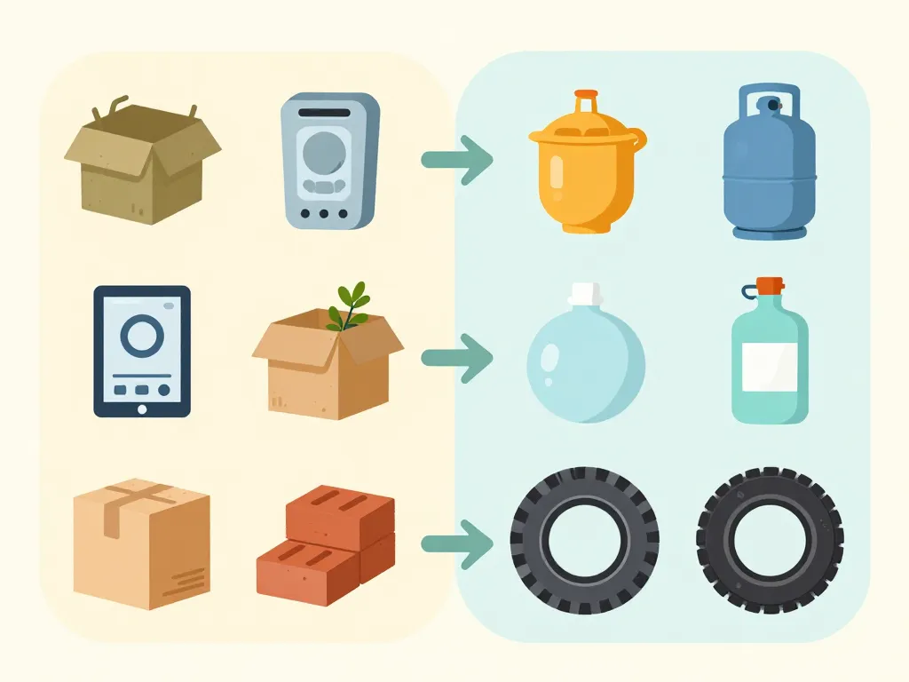 Déchets acceptés refusés déchetterie Crépy en Valois concept