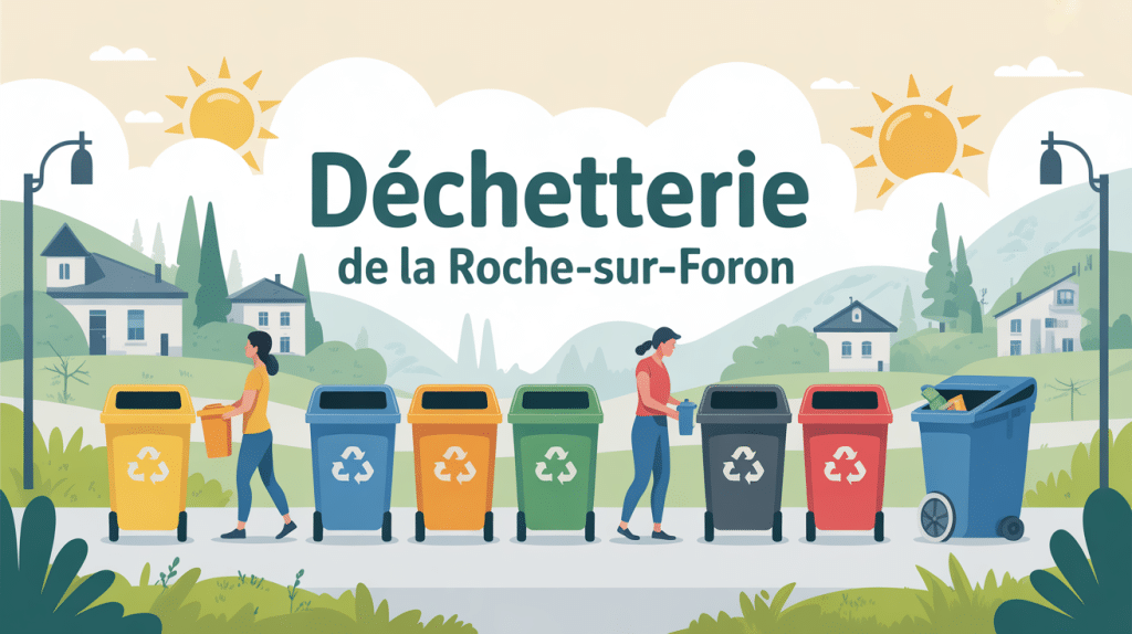 déchetterie la roche sur foron illustration écologique
