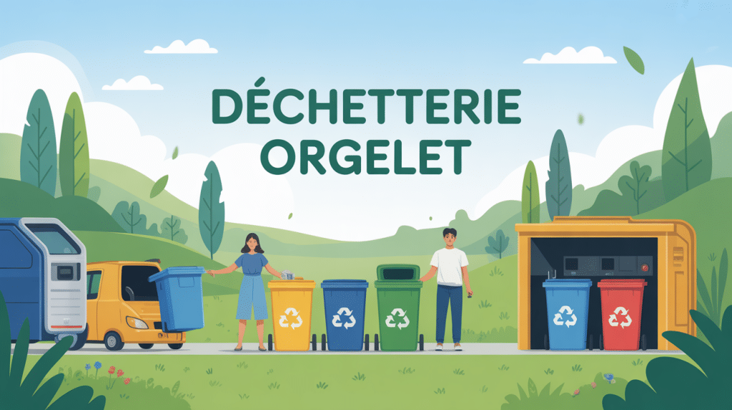vue générale déchetterie orgelet Jura service habitants