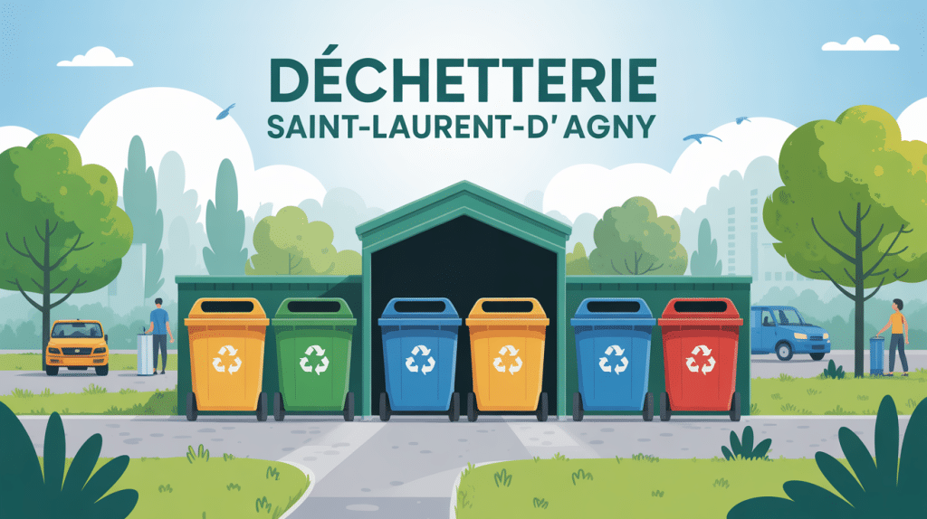 illustration déchetterie saint laurent d'agny tri des déchets