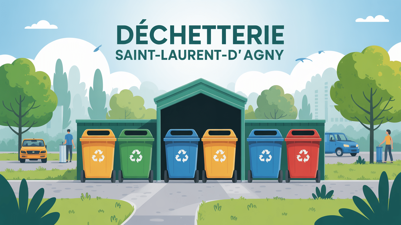 illustration déchetterie saint laurent d'agny tri des déchets