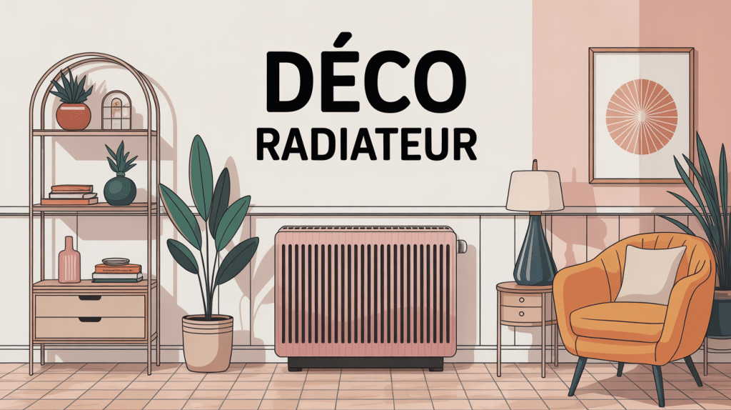 Deco radiateur illustration ambiance chaleureuse moderne