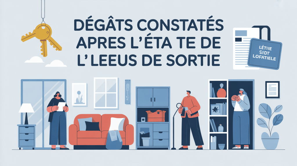 Illustration dégats constatés après état des lieux de sortie
