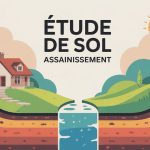illustration etude de sol assainissement terrain coupe