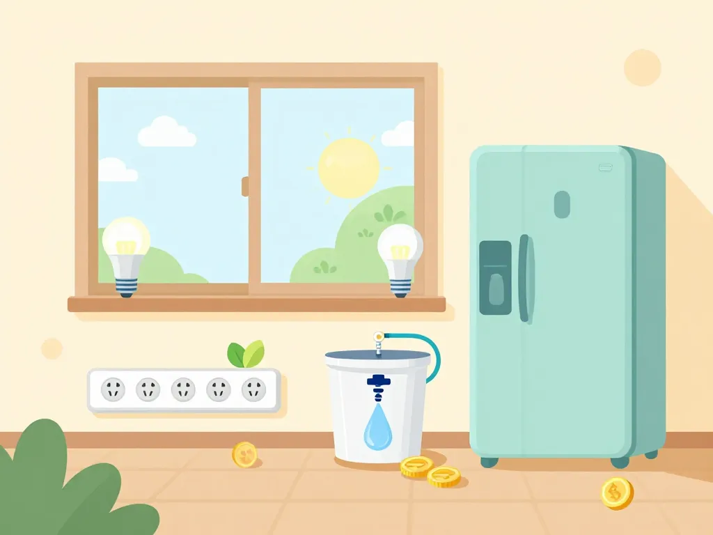 idée d eco illustration intérieur maison économies énergie eau