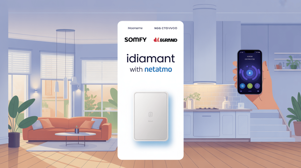 Maison connectée avec idiamant with netatmo et volets Somfy