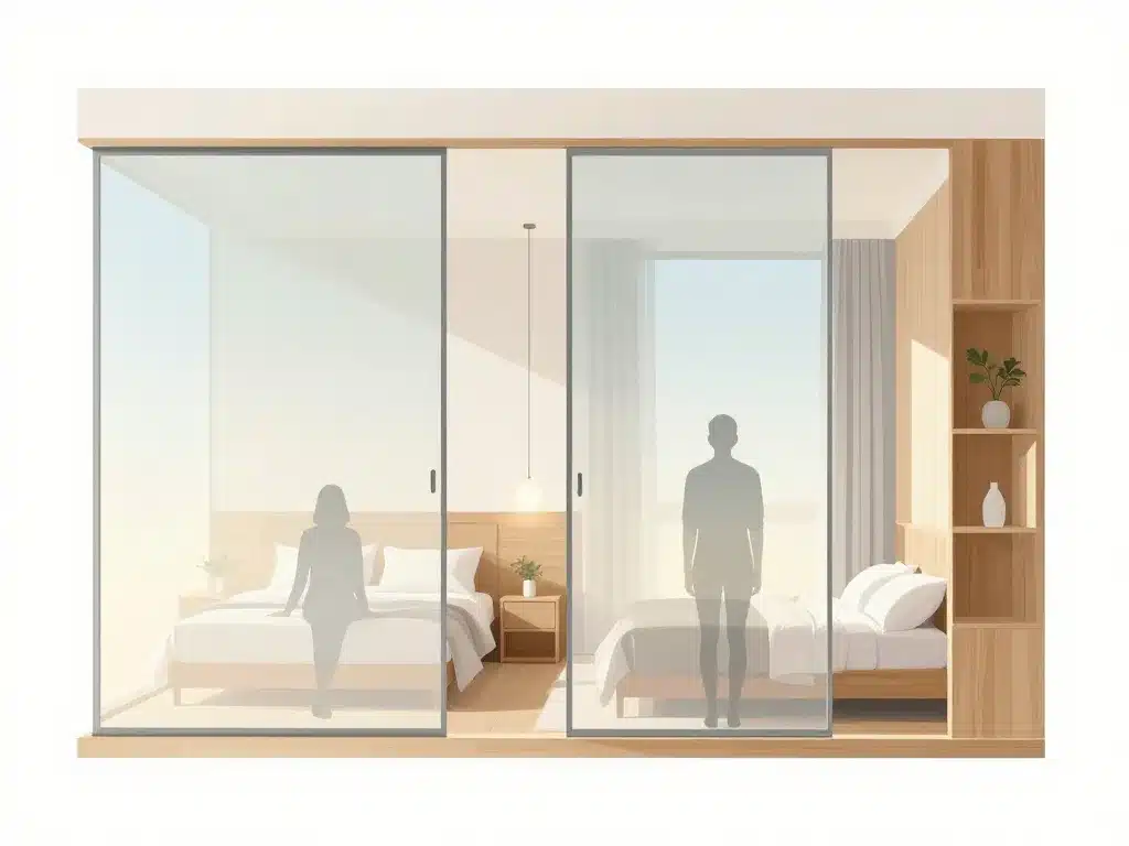 séparation légère chambre en enfilade intimité