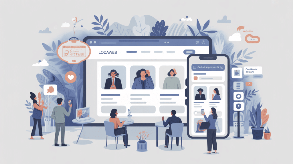 illustration lodaweb vitrine numérique petites entreprises