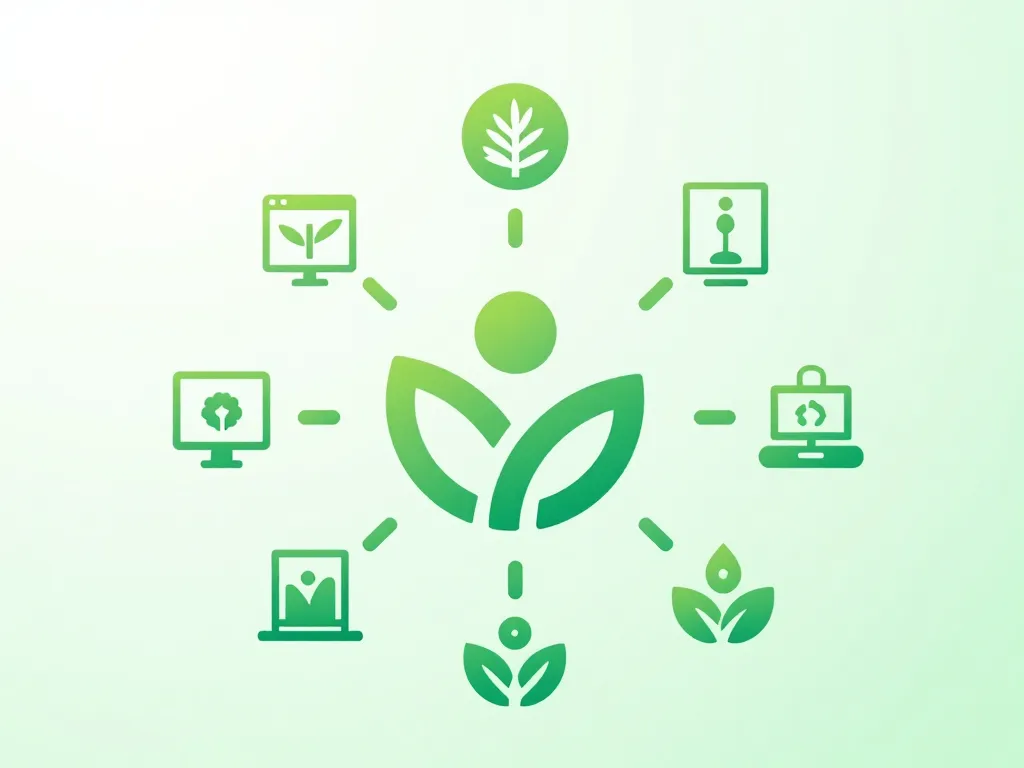 logos vert symboles valeurs