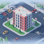 loi place de parking par appartement illustration immeuble et parkings