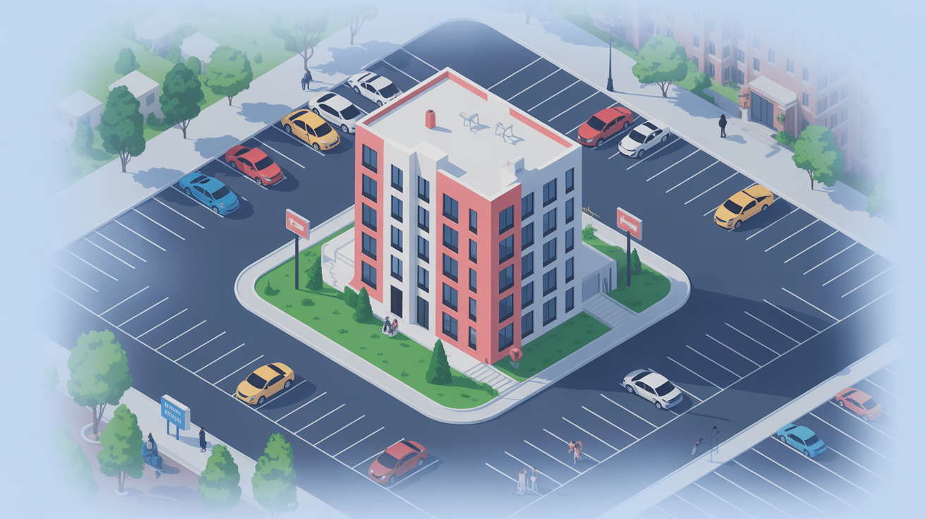 loi place de parking par appartement illustration immeuble et parkings