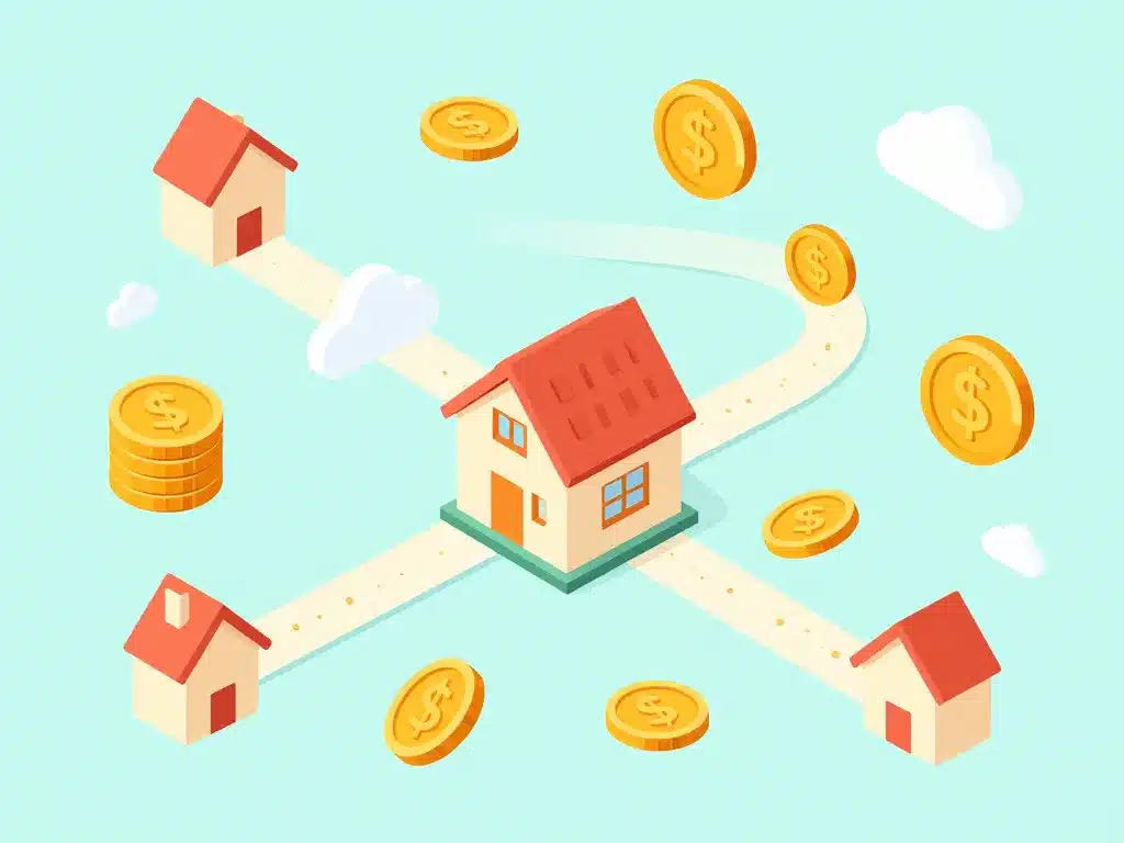 illustration budget maison en egypte coins frais chemins