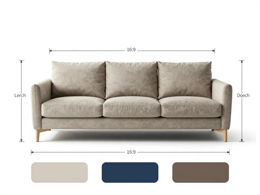 mesurer housse de canapé 3 places avec accoudoir extensible