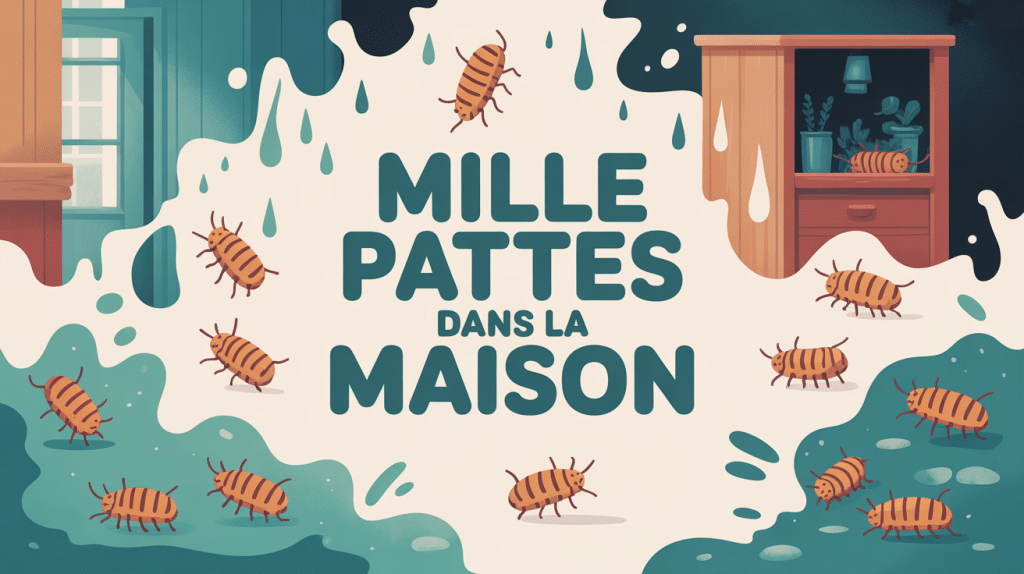 mille pattes dans la maison zones humides coupe transversale
