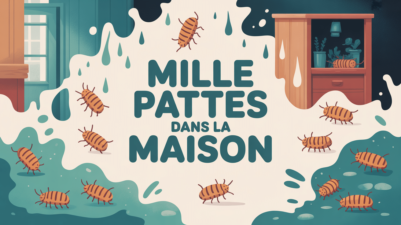 mille pattes dans la maison zones humides coupe transversale