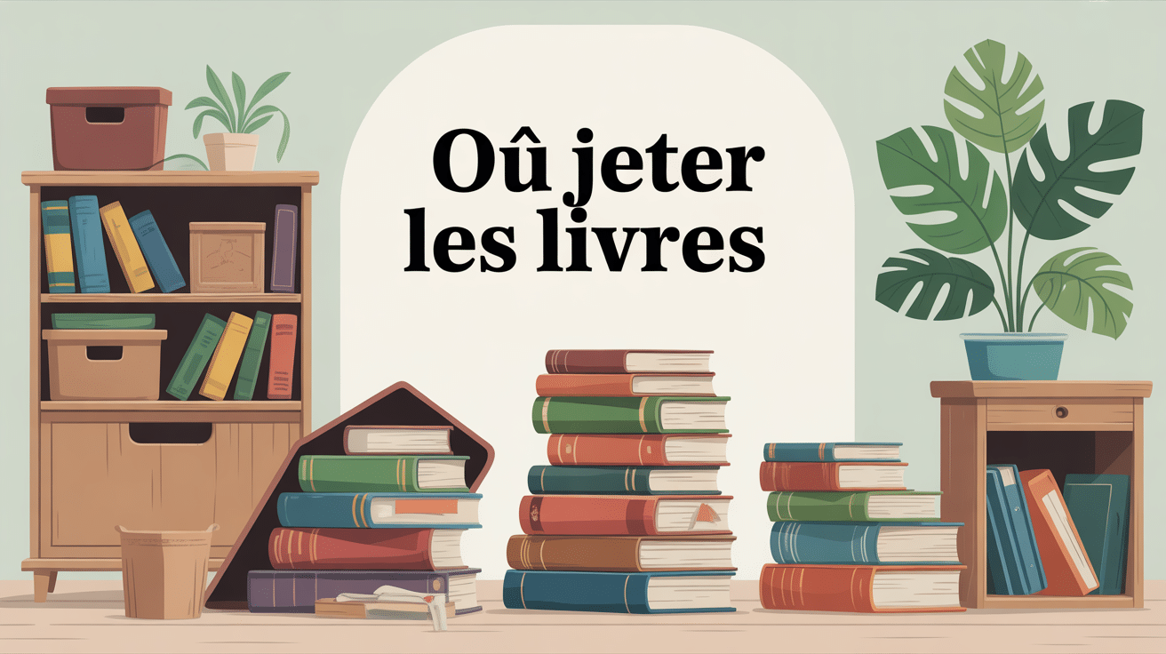 où jeter les livres, illustration gestion écologique livres