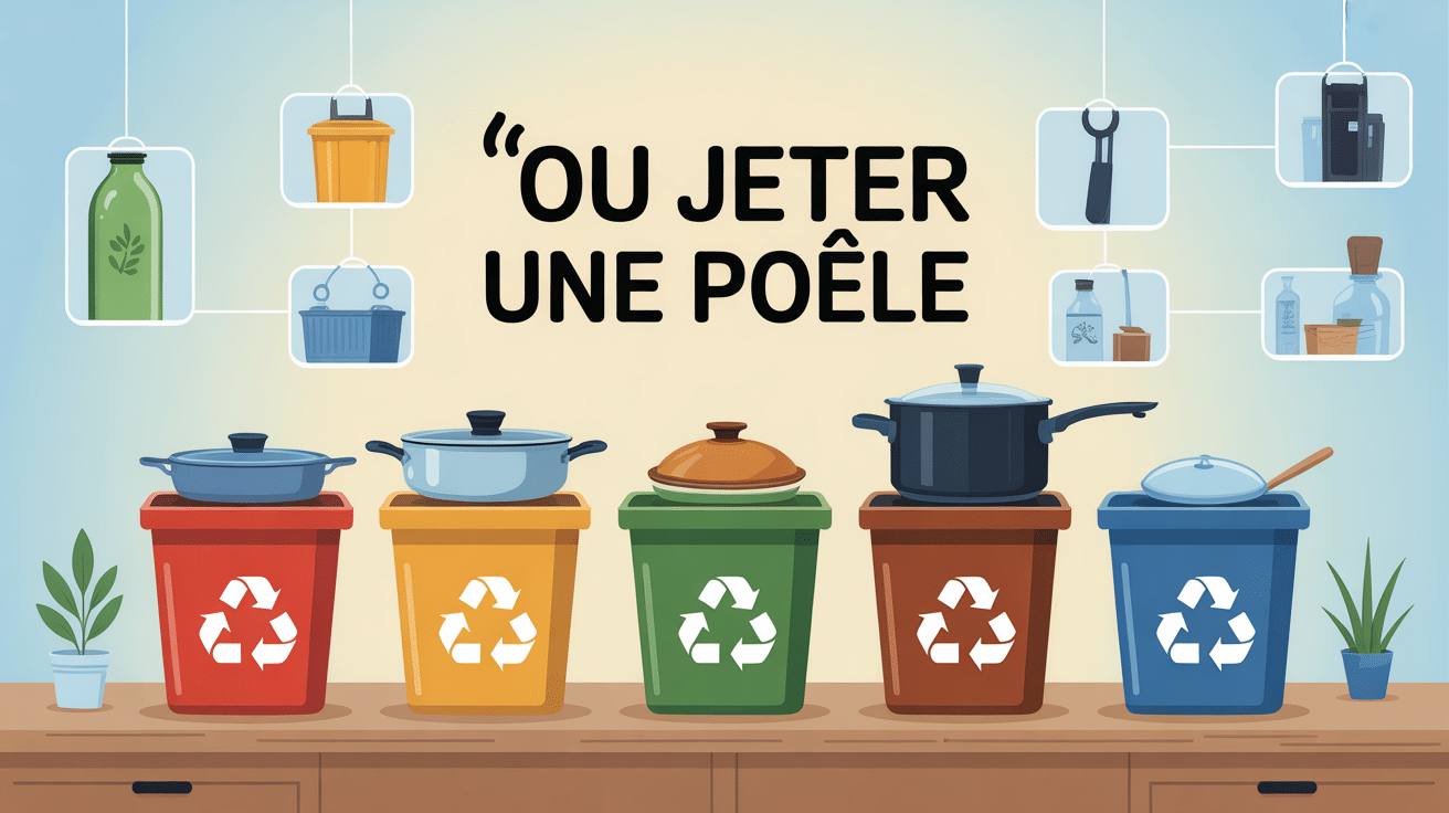 ou jeter une poele différentes options tri et recyclage
