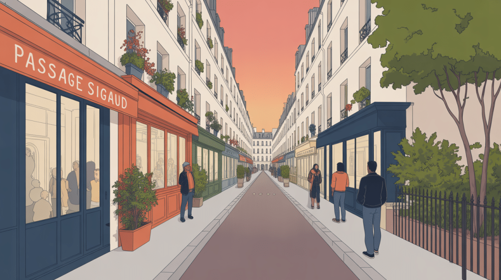 passage Sigaud immeubles anciens ambiance faubourg