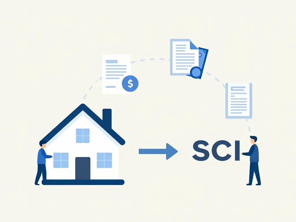 passer un bien propre en sci frais de notaire concept frais