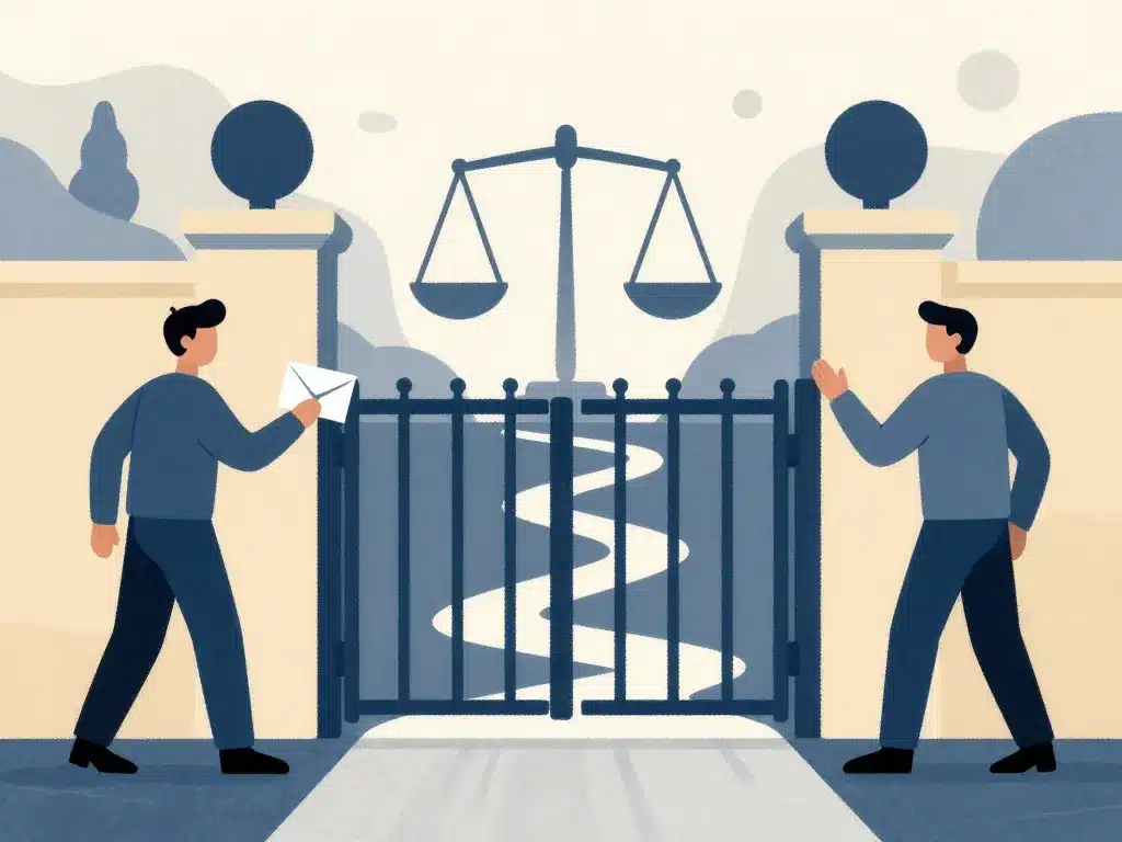 peut-on fermer une servitude de passage illustration conflit fermeture