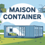 illustration prix maisons containers ambiance moderne