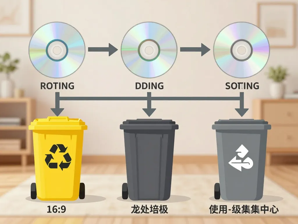 schéma du tri recyclage cd poubelle jaune à la maison