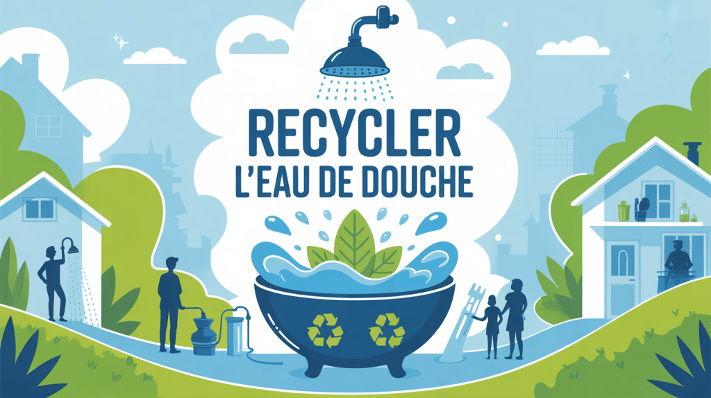 recycler eau douche illustration usages maison