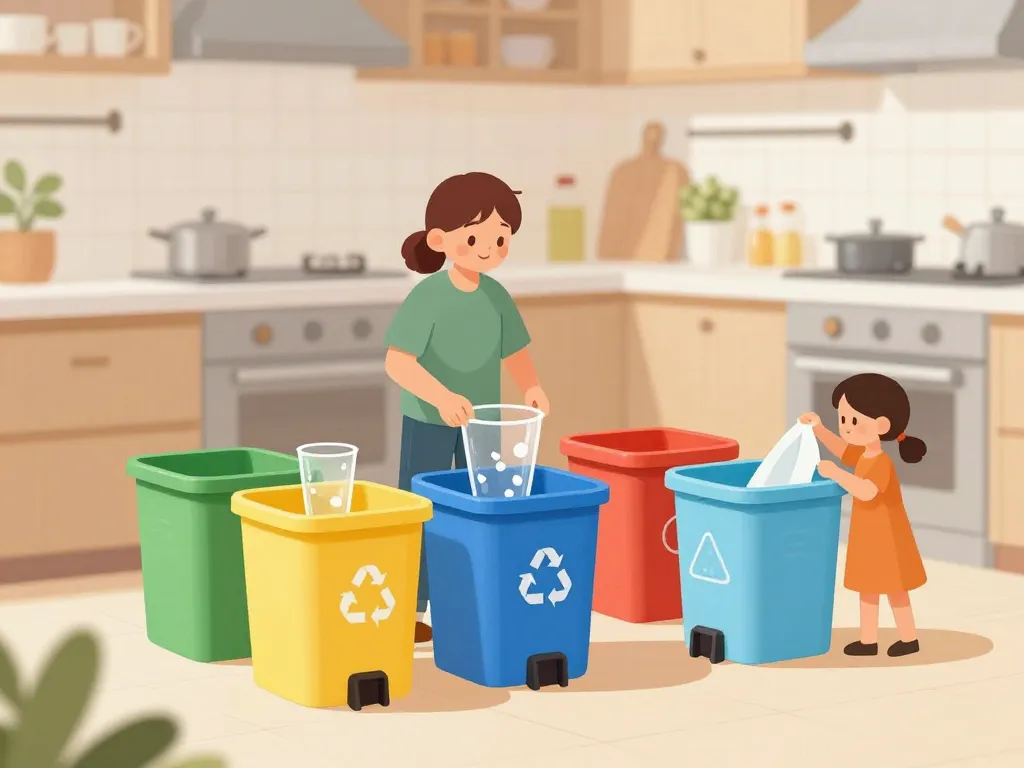 sortir les poubelles tri facile famille