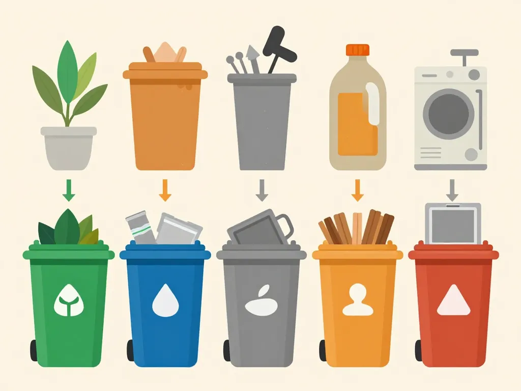 diagramme tri déchetterie tonnay charente bennes déchets