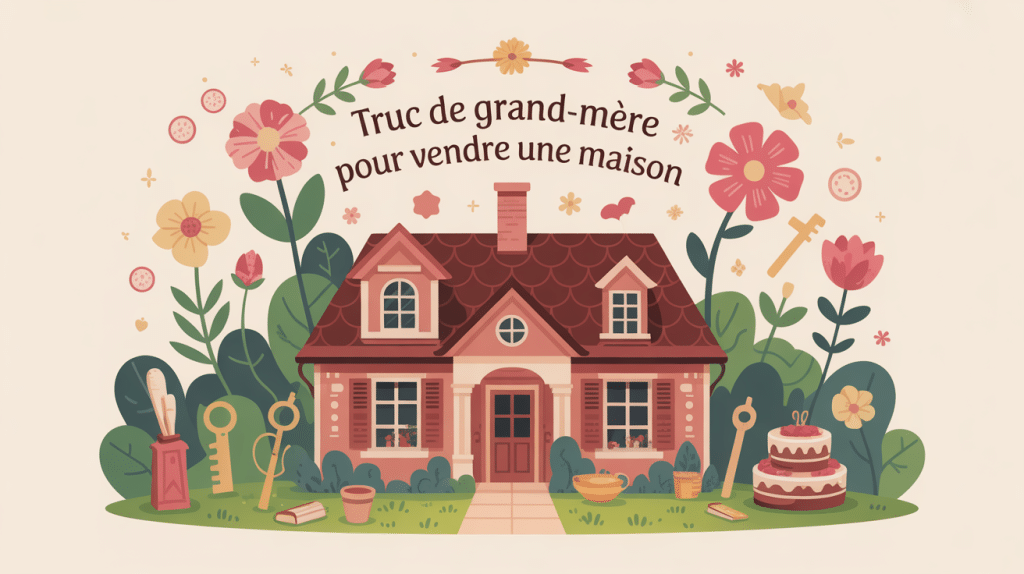 Truc de grand-mère pour vendre une maison maison lumineuse et symboles tradition