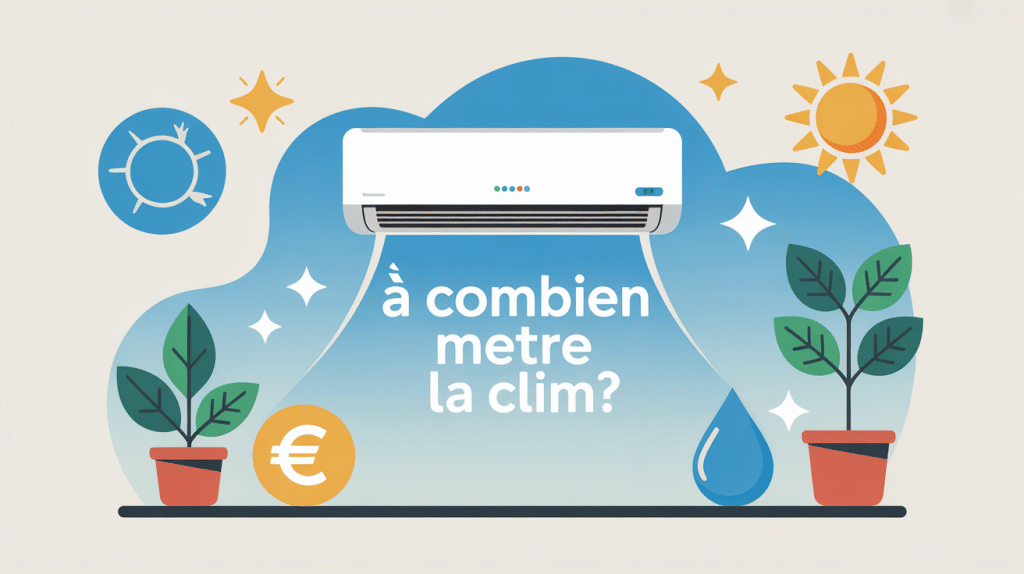 à combien mettre la clim illustration confort santé économies