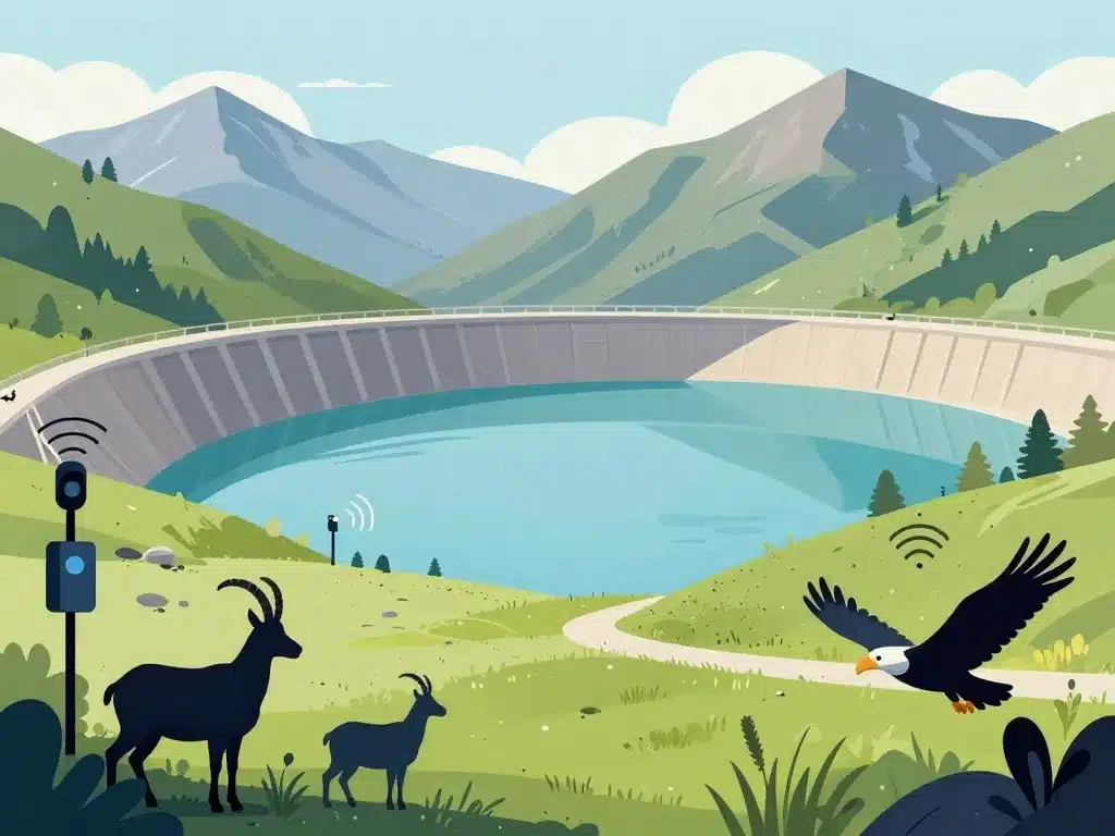 illustration barrage de grand maison environnement et securite