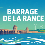 barrage de rance vue stylisée centrale marémotrice
