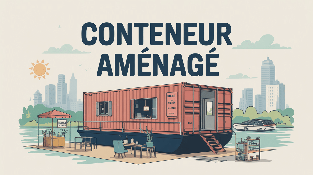 conteneur aménagé illustration usages urbain rural