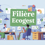 Illustration ecogest filière gestion administration et outils numériques