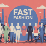 Fast fashion impacts sur la planète et la société illustration