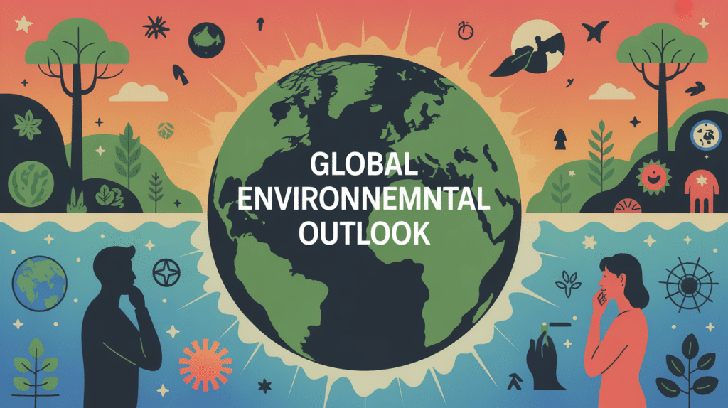 Global Environmental Outlook illustration urgence climatique santé planétaire