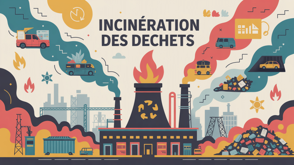 Usine de traitement incinération des déchets avec gestion énergétique