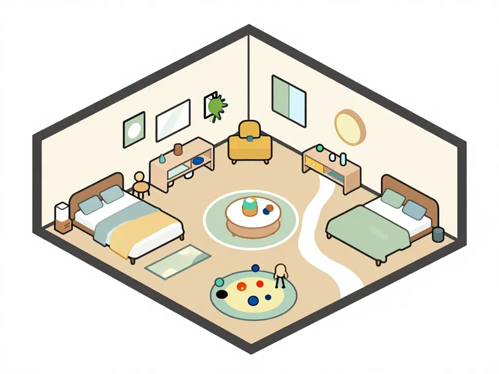 Plan maison aimable espaces organisés confort enfants