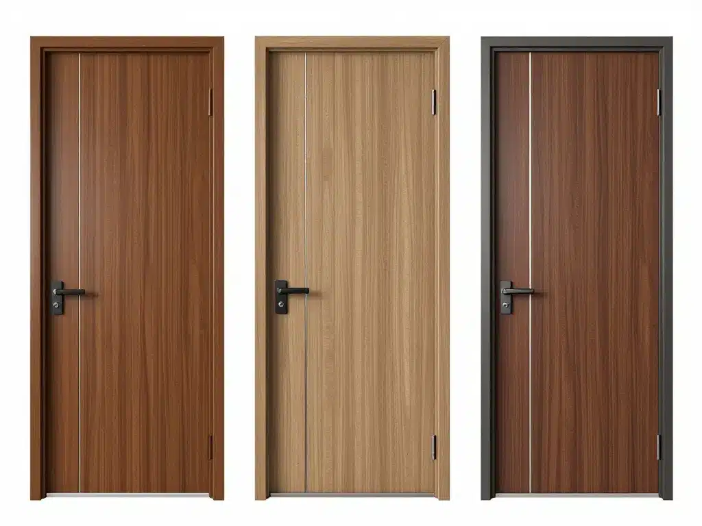 Comparatif matériaux porte d'entrée style campagne bois pvc aluminium